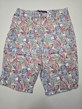Gloria Vanderbuilt Amanda Bermuda Shorts Multicolor Paisley